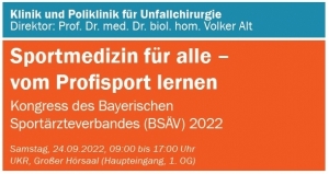 Kongress des Bayerischen Sportärzteverbandes (BSÄV) 2022